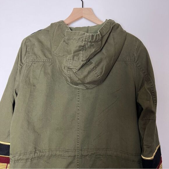 Blank NYC Women’s Military Contrast Cuff Zip Hooded Jacket - Picture 12 of 15